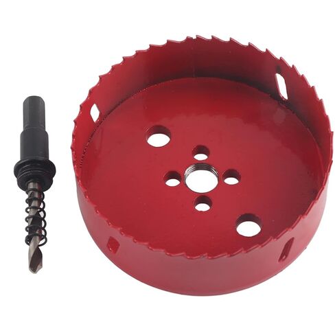 M42 HSS ثقب المنشار القاطع مثقاب أداة القطع المعدنية المهنية الثقيلة لأنابيب الحديد الألومنيوم الفولاذ المقاوم للصدأ الخشب 110 مم قطر البناء الصلب عالية السرعة in Kuwait