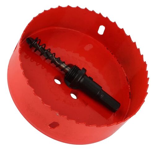 M42 HSS ثقب المنشار القاطع مثقاب أداة القطع المعدنية المهنية الثقيلة لأنابيب الحديد الألومنيوم الفولاذ المقاوم للصدأ الخشب 110 مم قطر البناء الصلب عالية السرعة in Kuwait