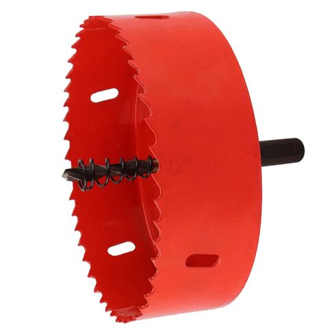 M42 HSS ثقب المنشار القاطع مثقاب أداة القطع المعدنية المهنية الثقيلة لأنابيب الحديد الألومنيوم الفولاذ المقاوم للصدأ الخشب 110 مم قطر البناء الصلب عالية السرعة in Kuwait