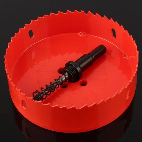 M42 HSS ثقب المنشار القاطع مثقاب أداة القطع المعدنية المهنية الثقيلة لأنابيب الحديد الألومنيوم الفولاذ المقاوم للصدأ الخشب 110 مم قطر البناء الصلب عالية السرعة in Kuwait