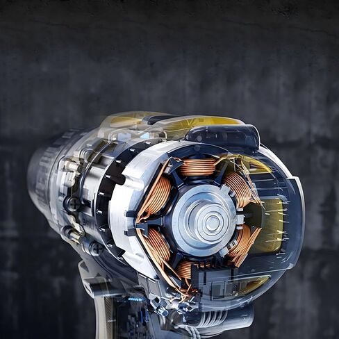 مفتاح ربط تأثير لاسلكي 1/2 بوصة متوافق مع بطارية ديوالت، 370FT-LBS (500N.m) مسدس كهربائي بدون فرش يتضمن ضوء عمل LED، محرك تأثير عزم دوران عالي، أداة عارية فقط in Kuwait