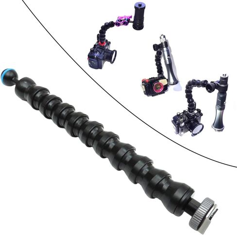 Underwater Camera Light Arm Light Mount for Rig for Scuba Universal with Steel Wire Diving Photography Hot Shoe Mount, 6 Joints(10 Joints) in Saudi Arabia