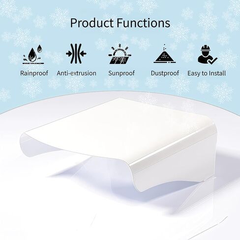 Heavy-Duty Universal Sunshade Rainshade Camera Cover Shield | All-Weather Outdoor Enclosure for Dome & Bullet Cameras | Compatible with Ring, Arlo, Nest, Hikvision | 7.09x6.30x2.76 Inches in Saudi Arabia