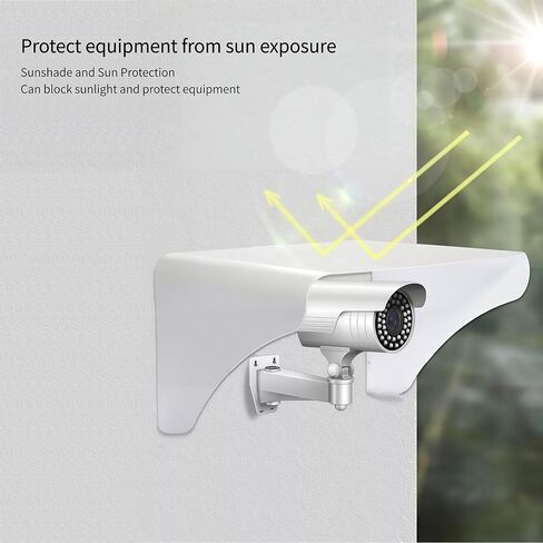 Heavy-Duty Universal Sunshade Rainshade Camera Cover Shield | All-Weather Outdoor Enclosure for Dome & Bullet Cameras | Compatible with Ring, Arlo, Nest, Hikvision | 7.09x6.30x2.76 Inches in Saudi Arabia