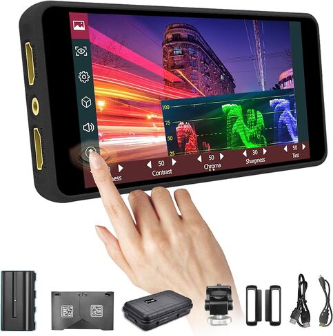 Portkeys PT5 II 5 بوصة تعمل باللمس كاميرا مراقبة ميدانية MOVNORM OS 4K30P إدخال/إخراج مجموعة ألوان واسعة جديدة ذروة ثلاثية الأبعاد LUT فيديو مساعدة Luma RGB Waveform لـ DSLR in Kuwait