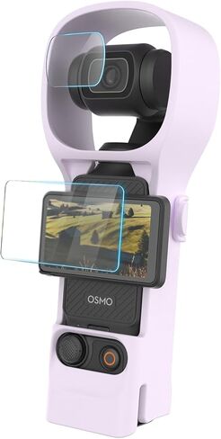 Protective Case for DJI Osmo Pocket 3, Shockproof Carrying Shell Cover with Anti-Slip Grip, Full Body Protection, Lightweight and Durable Housing for DJI Pocket 3 Accessories - Purple in Saudi Arabia