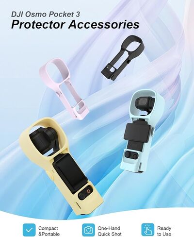 Protective Case for DJI Osmo Pocket 3, Shockproof Carrying Shell Cover with Anti-Slip Grip, Full Body Protection, Lightweight and Durable Housing for DJI Pocket 3 Accessories - Purple in Saudi Arabia