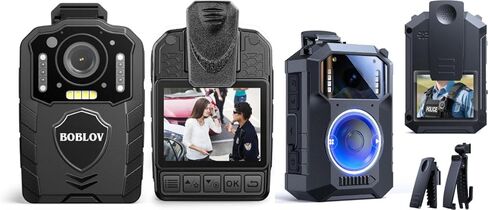 BOBLOV KJ25 1080P Body Cam, 3000mAh with 10-13Hrs Recording M11 Police Body Camera: 3.2K Body Camera with Big Button in Saudi Arabia