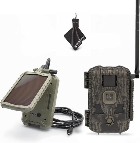 كاميرا Stealth Cam Fusion Max 2.0 الخلوية - صورة 36 ​​ميجابكسل، فيديو 1080 بكسل، متوافقة مع AT&T/Verizon، تنشيط الحركة مع رؤية ليلية - كاميرا مراقبة الصيد والحياة البرية + لوحة شمسية (1PK) in Saudi Arabia
