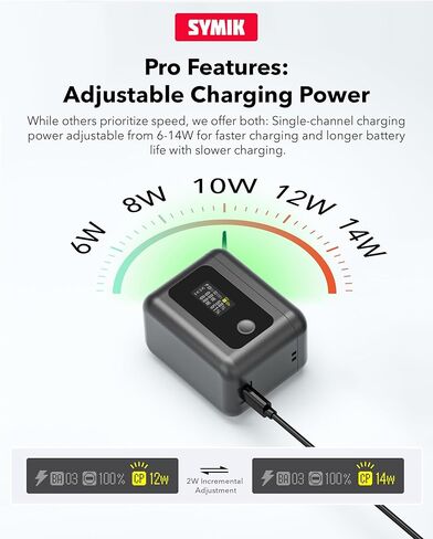 Insta 360 X5 Batteries(2 Packs) with Fast Charge Hub 24W Dual Fast Charging Case w/LCD Display Shows Battery SOC in Saudi Arabia