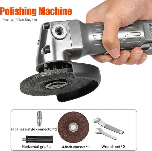 Angle Grinder, Pneumatic Grinding Tool, 4inch Air Angle Grinder Sander Cut Off Polisher 11000rpm Pneumatic Grinder Tool 1/4inch Thread in Saudi Arabia
