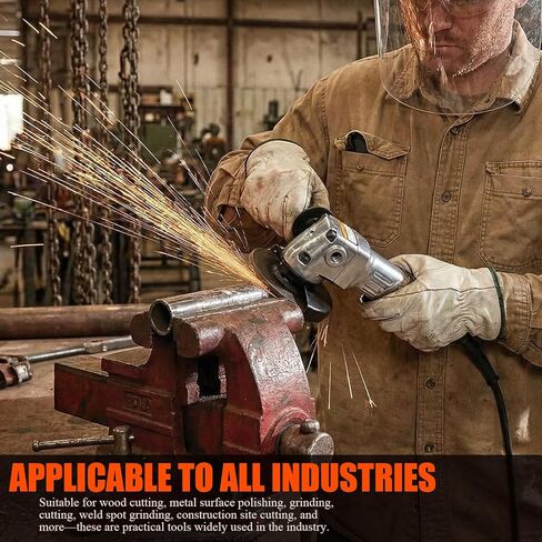 Angle Grinder, Pneumatic Grinding Tool, 4inch Air Angle Grinder Sander Cut Off Polisher 11000rpm Pneumatic Grinder Tool 1/4inch Thread in Saudi Arabia