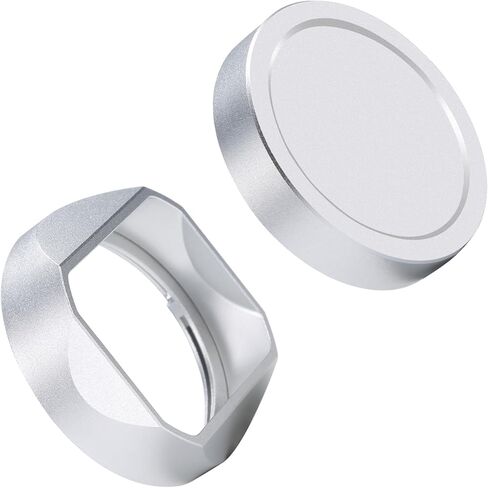 غطاء العدسة المعدنية المربعة (مع غطاء) ، متوافق مع Voigtlander Nokton 35mm F1.5 Type I & II استبدال LH-12 (Silver الألومنيوم) in Kuwait