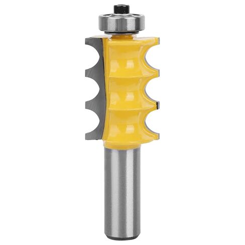 Triple Bead Router Bit Micro Carbide Cutter Blade Solid Hardened Steel Anti Kickback Design Welding Technology for Woodworking Projects 1/2 Shank 3/16 Radius in Saudi Arabia