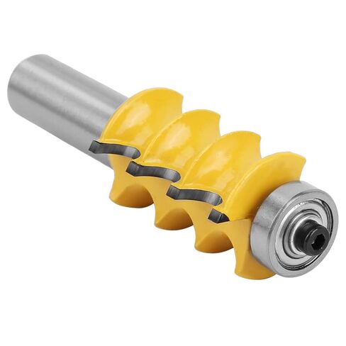 Triple Bead Router Bit Micro Carbide Cutter Blade Solid Hardened Steel Anti Kickback Design Welding Technology for Woodworking Projects 1/2 Shank 3/16 Radius in Saudi Arabia