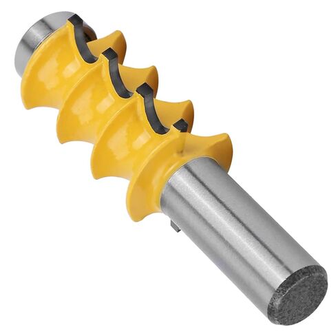 Triple Bead Router Bit Micro Carbide Cutter Blade Solid Hardened Steel Anti Kickback Design Welding Technology for Woodworking Projects 1/2 Shank 3/16 Radius in Saudi Arabia