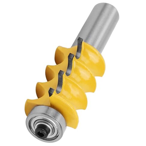 Triple Bead Router Bit Micro Carbide Cutter Blade Solid Hardened Steel Anti Kickback Design Welding Technology for Woodworking Projects 1/2 Shank 3/16 Radius in Saudi Arabia