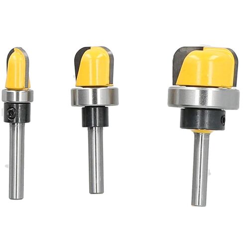 Router Bit Set 3pcs 6mm Shank High Strength Woodworking Milling Cutter Tool Durable Alloy Steel for Wood Carving Engraving in Saudi Arabia