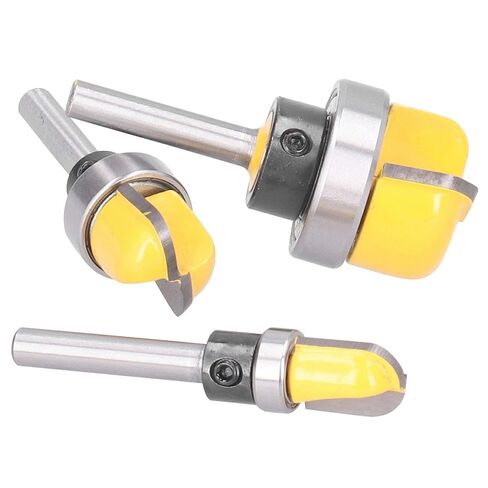 Router Bit Set 3pcs 6mm Shank High Strength Woodworking Milling Cutter Tool Durable Alloy Steel for Wood Carving Engraving in Saudi Arabia