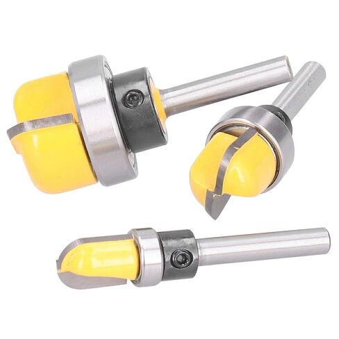Router Bit Set 3pcs 6mm Shank High Strength Woodworking Milling Cutter Tool Durable Alloy Steel for Wood Carving Engraving in Saudi Arabia