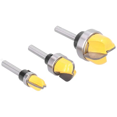 Router Bit Set 3pcs 6mm Shank High Strength Woodworking Milling Cutter Tool Durable Alloy Steel for Wood Carving Engraving in Saudi Arabia