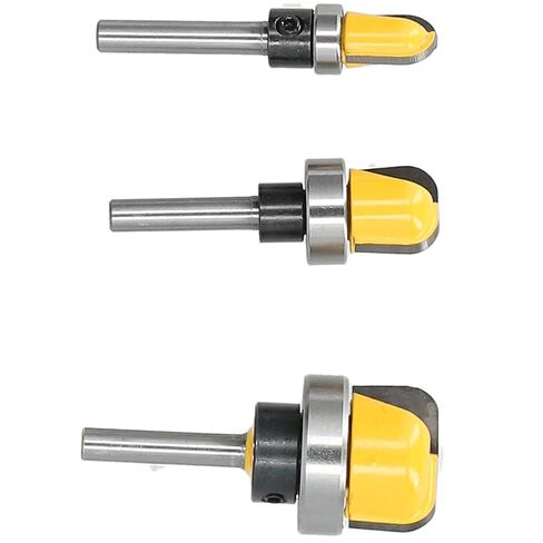 Router Bit Set 3pcs 6mm Shank High Strength Woodworking Milling Cutter Tool Durable Alloy Steel for Wood Carving Engraving in Saudi Arabia