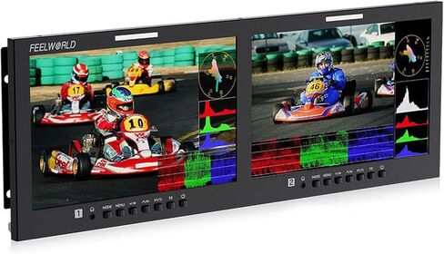 D101 Plus Dual 10.1" 4RU Rackmount Monitor 4K HDMI SDI 1920x1200IPS Intuitive Buttons + New menu Interface in Saudi Arabia
