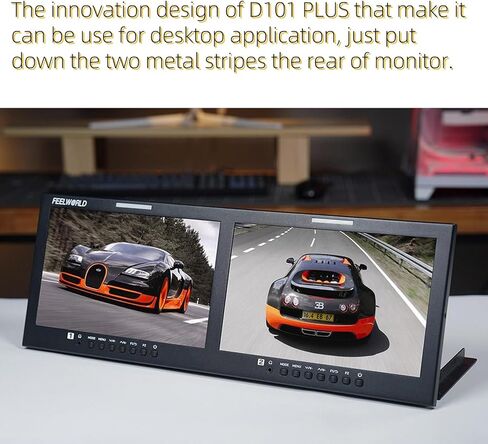 D101 Plus Dual 10.1" 4RU Rackmount Monitor 4K HDMI SDI 1920x1200IPS Intuitive Buttons + New menu Interface in Saudi Arabia