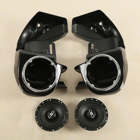 TCT-MT Lower Vented Leg Fairing 6.5" Speaker Box Pods Fit For 1983-2013 Harley touring models FLT, FLHT, FLHTCU,FLHRC, Road King, Street Glide, Electra Glide, Ultra-Classic, Road Glide FLHTK in Saudi Arabia