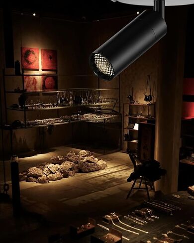 Zoomable LED Ceiling Spotlight Fixture, Flush Mount Adjustable Spotlight, Indoor Bright Accent Monopoint Fixture for Living Room Bedroom Loft Cafe Bar in Saudi Arabia
