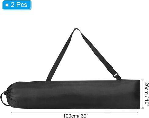 38x10 Inch Camp Chair Replacement Bag, 2 Pack Nylon Folding Camping Chair Carry Bag Tripod Case Bag with Handle for Outdoor Camping, Black in Saudi Arabia