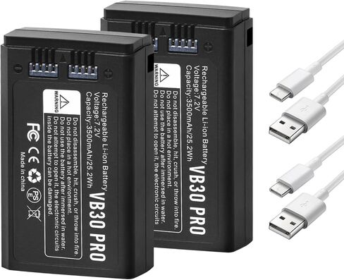 2-Pack VB26 VB30 Battery Replacement for GODOX V1C V1F V1N V1S V1Pro-C V1Pro-F V1Pro-N V1Pro-S V1Pro-O V100-C V100-F V100-N V100-S V100-O V860III-C V860III-F V860III-N V860III-S Camera Flash Speedlite in Saudi Arabia