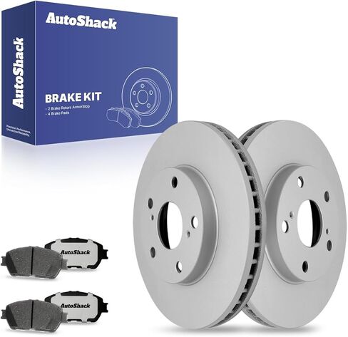 Autoshack Front Brake Kit Prakeing for Toyota Sienna Avalon Solara حفرها ودوارات فرامل القرص المغطاة بالرسوم الإلكترونية منصات الفرامل الخزفية السوداء 11.65 "296 مم SCDPR4131641316906 in Saudi Arabia