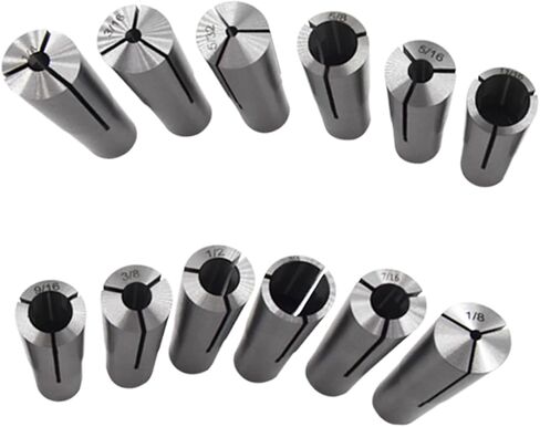 Findmall 3MT MT كوليت 12 قطعة مجموعة 1/8 "- 3/4" مع 3/16 1/4 3/8 1/2 5/8 تشاك مناسب لبريدجبورت in Kuwait