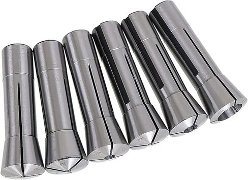 29Pcs R8 Collet Set 1/32-1 Threaded Internally 7/16-20 Mill Chuck Holder High Accuracy Round Spring Collet for Mill Machine in Saudi Arabia