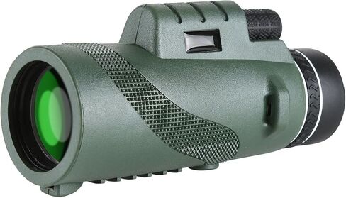 10x50 High Powered Monocular Telescope, Compact Non-Slip Portable Monocular for Bird Watching, Camping, Hiking, Travel, Concerts and Outdoor Viewing（Green） in Saudi Arabia