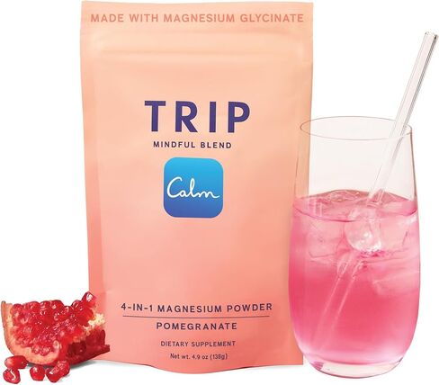 4-in-1 Magnesium Glycinate Powder with L-Theanine & Lion’s Mane, Sugar Free Magnesium Supplement for Adults, 250mg Magnesium per Drink Mix Serving, Pomegranate Orange Blossom, 1 Bag - 30 Servings in Saudi Arabia
