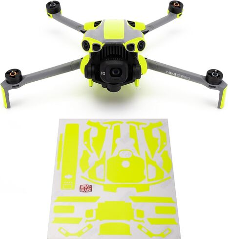 WRAPGRADE Partial Wraps Compatible with DJI Mini 5 Pro Accent Color (Stealth Black) in Saudi Arabia