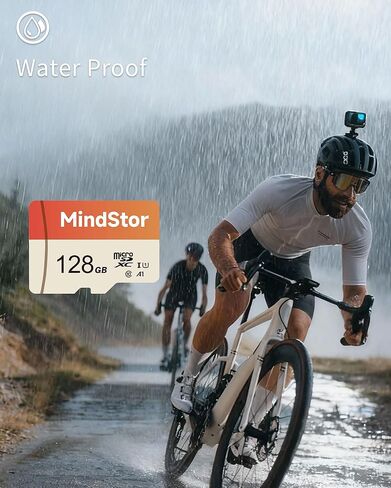 Micro SDXC 128GB Memory Card, MindStor 90MB/s Read Speed TF Card with Adapter, U1, A1, HD 1080P Video Loop Recording Support, for Security Camera, Dash Cam, 1 Pack in Saudi Arabia