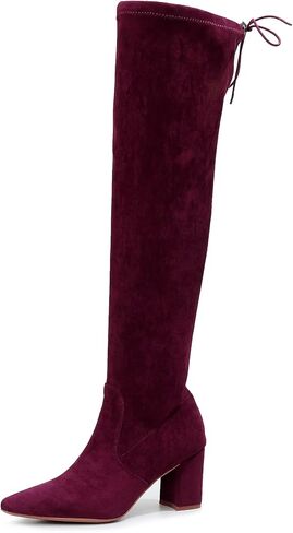VenusCelia Women's Charlotte OverKnee Stretchy Boot in Saudi Arabia