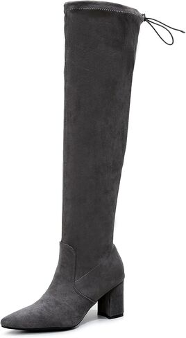 VenusCelia Women's Charlotte OverKnee Stretchy Boot in Saudi Arabia