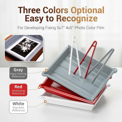 JJC Darkroom Developing Bag with Set of 3 Colored Film Processing Trays Kit for Film Photo Development in Saudi Arabia