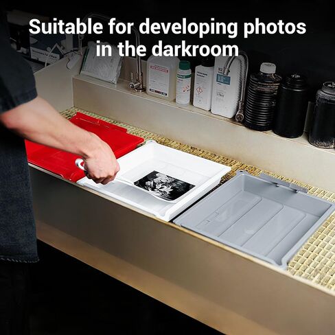 JJC Darkroom Developing Bag with Set of 3 Colored Film Processing Trays Kit for Film Photo Development in Saudi Arabia