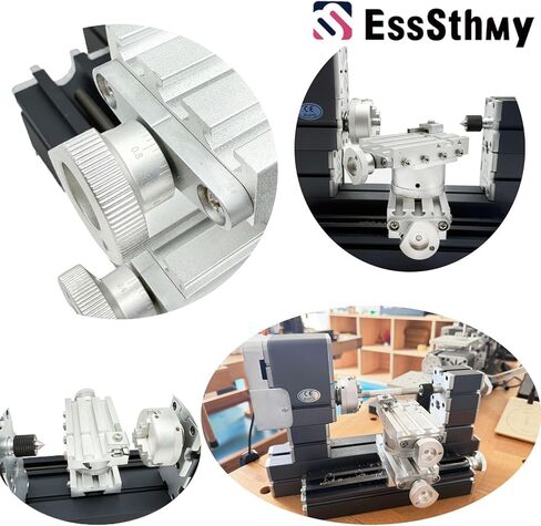 60W 12000RPM High Power Mini Metal Rotating Lathe,4-axis desktop lathe machine，Wood DIY/Soft Metal Crafting 150mm machining diameter in Saudi Arabia
