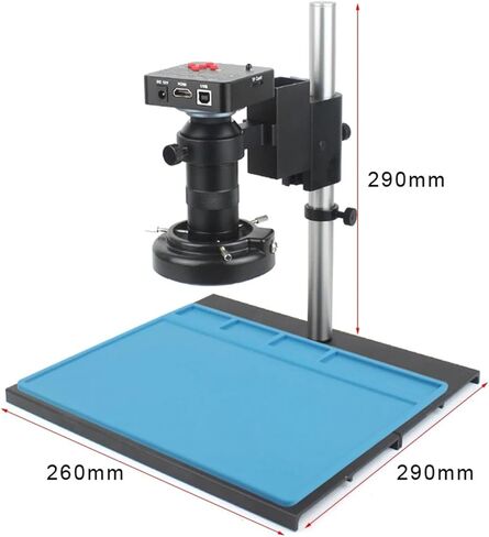 4K 48MP 60FPS Monocular Video Microscope Set - 130X HDMI USB LED Multi MP Lens for Phone Soldering Repair in Saudi Arabia