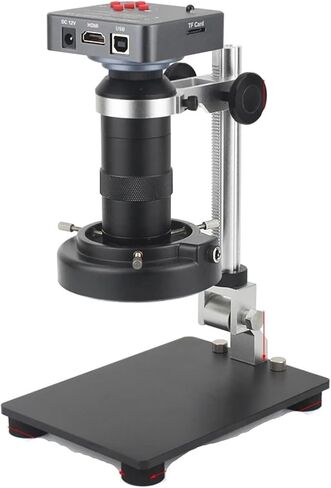 4K 48MP 60FPS Monocular Video Microscope Set - 130X HDMI USB LED Multi MP Lens for Phone Soldering Repair in Saudi Arabia