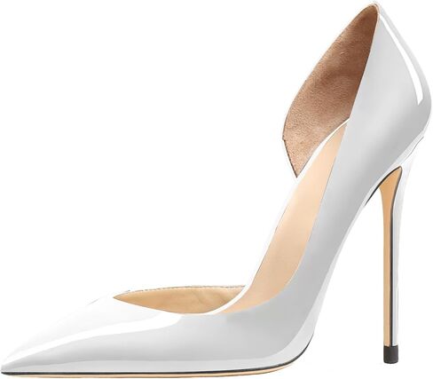 Women's 3.9 Inch Pumps Pointed Toe Stiletto Heels Shallow Mouth High Heels Party Night Club Wedding Dress Shoes in Saudi Arabia