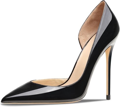 Women's 3.9 Inch Pumps Pointed Toe Stiletto Heels Shallow Mouth High Heels Party Night Club Wedding Dress Shoes in Saudi Arabia