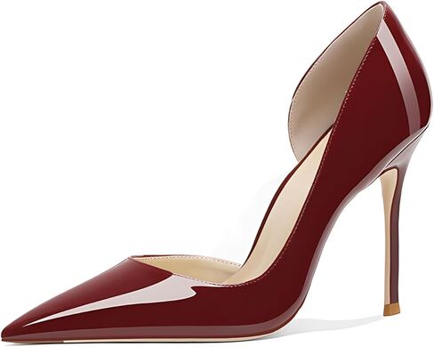 Women's 3.9 Inch Pumps Pointed Toe Stiletto Heels Shallow Mouth High Heels Party Night Club Wedding Dress Shoes in Saudi Arabia