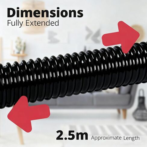 خرطوم شفط ممتد بطول 2.5 متر بديل لخرطوم Shark DuoClean Lift Away NV602UK NV602UKT NV702UK NV702UKT NZ690UK NZ690UKT خرطوم مرفق المكنسة in Kuwait